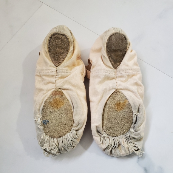 SANSHA 1 Pro Very Used Ballet Slipper Flats Pink 8.5 - Picture 2 of 5